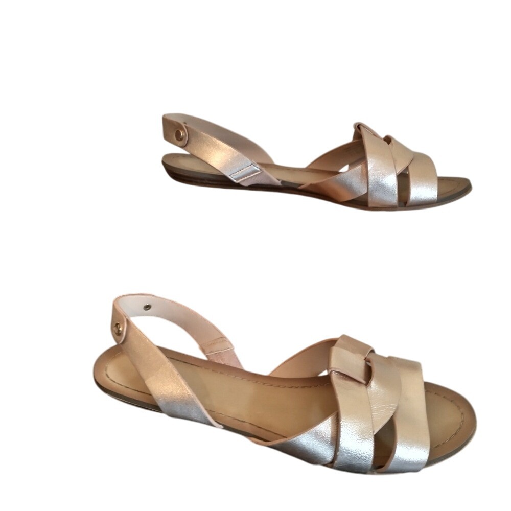 Aldo Elegant Gold Women's Slip on Sandals